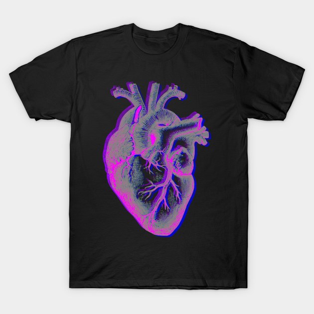 Neon Heart T-Shirt by tsterling